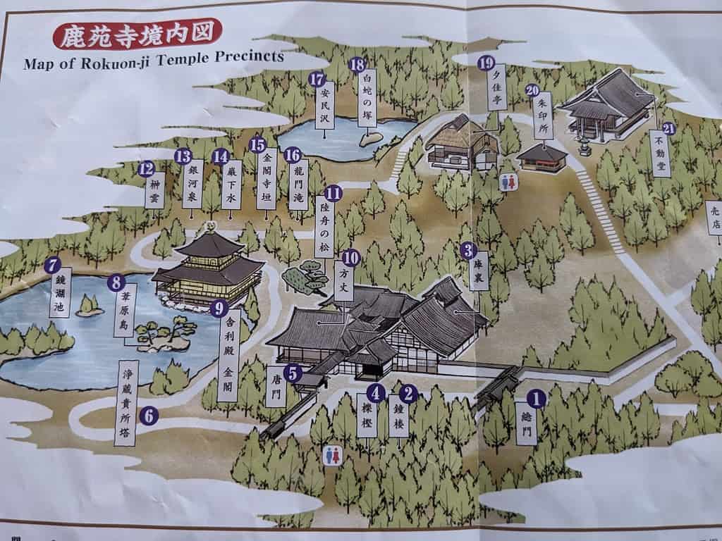 map of kinkaku-ji